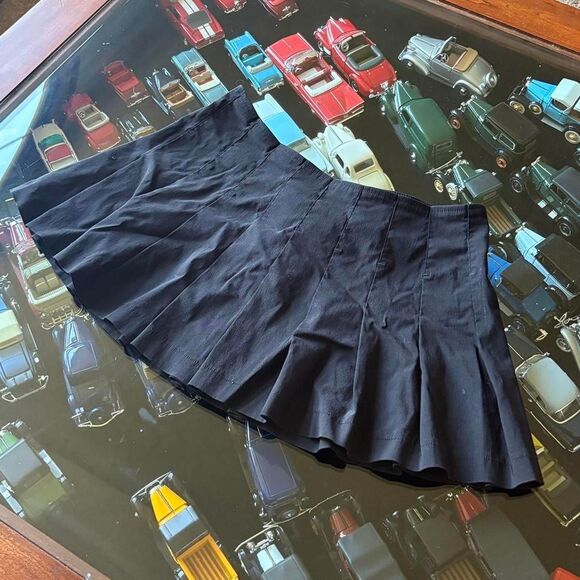 GUESS Jeans Vintage Y2k 90s Black Micro Mini Pleated Skirt Grunge Goth - Picture 5 of 6